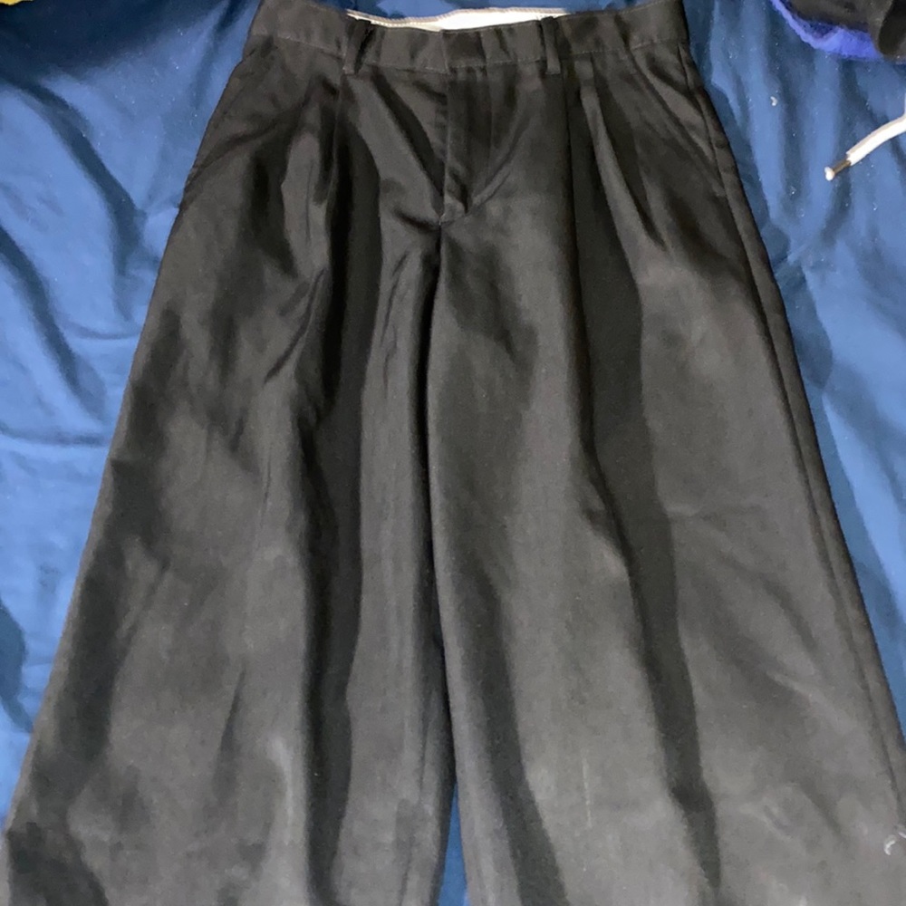 Boys’ Size 12 Black Dress Pants. A paint stain, but still in good condition